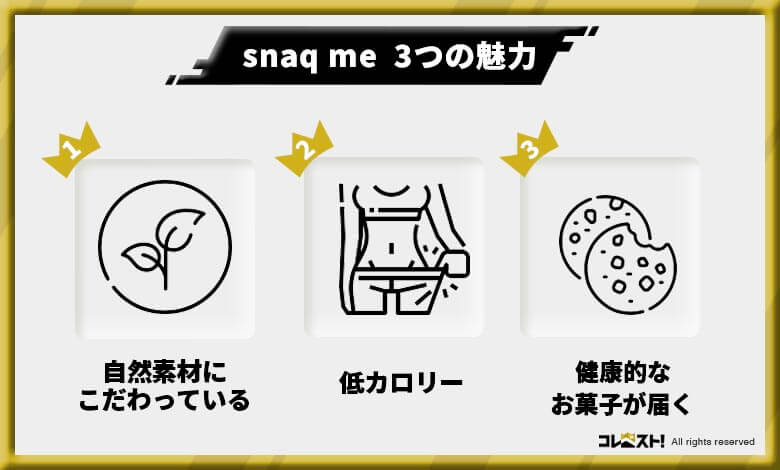 おすすめ食品サブスク
スナックミー　snaq me 評判