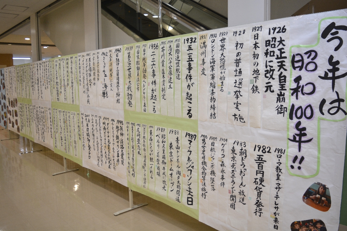 alt２０２５年が「昭和１００年」にあたることから、１００年分の出来事をまとめた